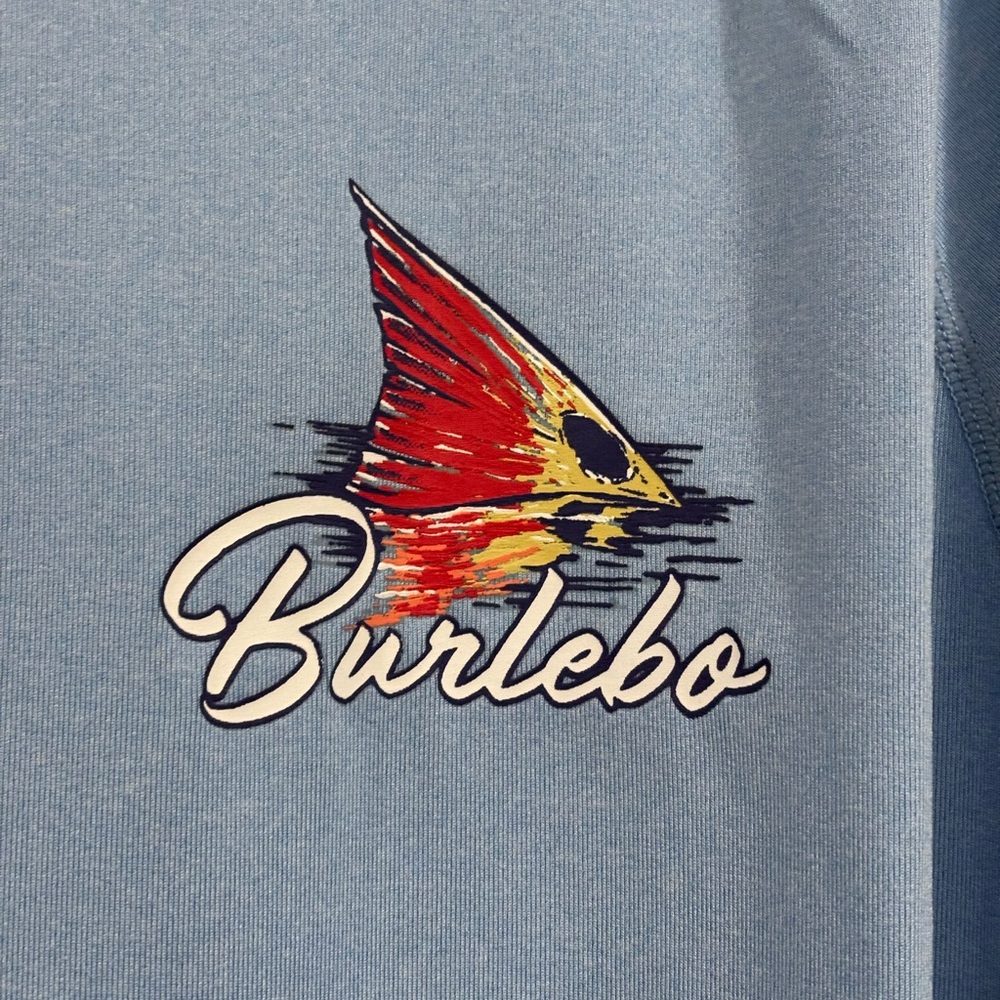 BURLEBO Blue Graphic Long Sleeve Shirt - Picture 2 of 4